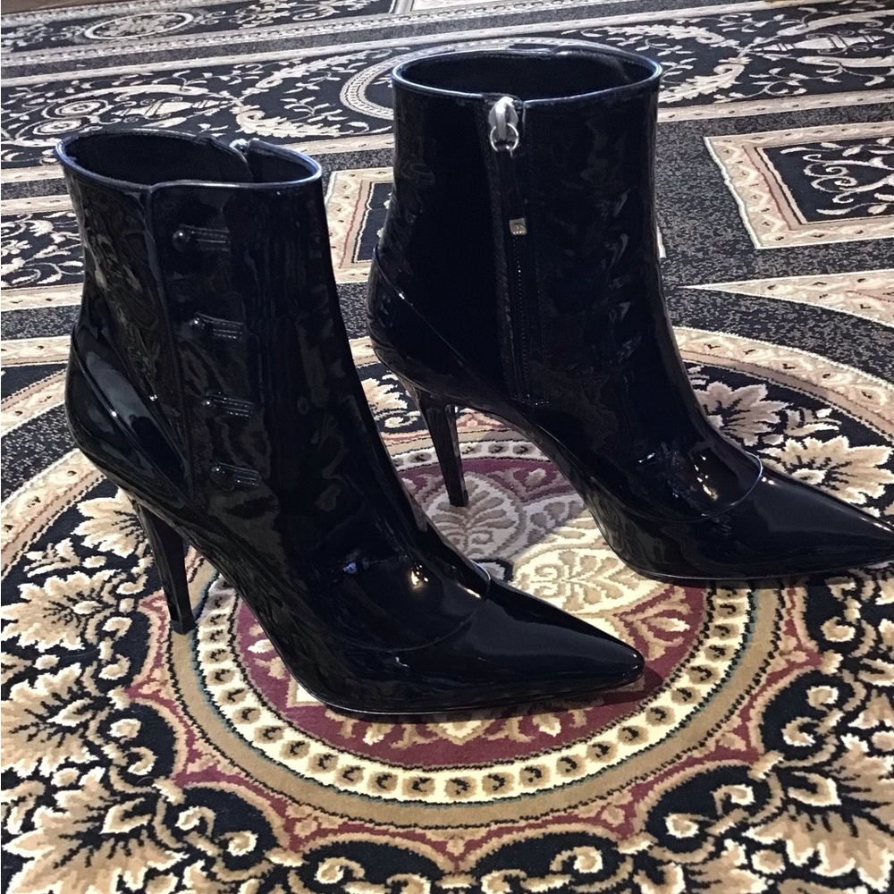 Ralph Lauren Collection Purple Label POLLY Patent Ankle Boots NEVER WORN!